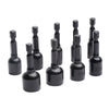 9-PC 1-3/4 in. Impact-Rated Magnetic SAE Nut Setters