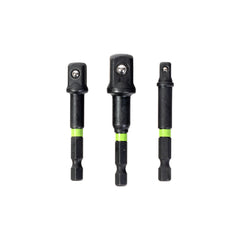 3-PC Impact-Rated Hex Shank Socket Driver Set