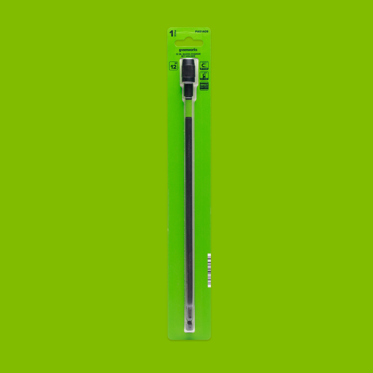 3 Series 12" with 1/4" Hex Shank Quick Change Drill Bit Extension
