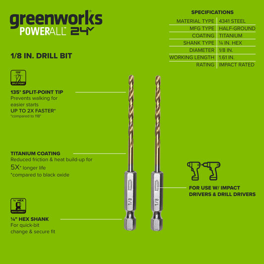 3 Series Half Ground 2-Piece 1/8