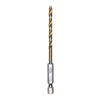 Half Ground 5/32-inch Hex Shank Titanium Drill Bit Set