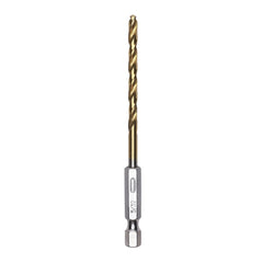 Half Ground 5/32-inch Hex Shank Titanium Drill Bit Set