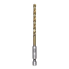 Half Ground 3/16-inch Hex Shank Titanium Drill Bit Set