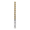 Half Ground 1/4" Hex Shank Titanium Drill Bit Set