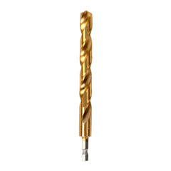 Half Ground 1/2-inch Hex Shank Titanium Drill Bit Set