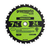Pro 24-Tooth 7-1/4" Demolition Circular Saw Blade with Construction-Grade Carbide Teeth