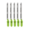 5-Pack of 3" Scroll Cut Wood Jigsaw Blades, Carbon Steel, with 18 Teeth-Per-Inch