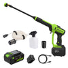 24V 700 PSI 0.8 GPM Cold Water Cordless Power Cleaner: 4.0Ah Battery and 30W Charger