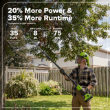 40V 8" Cordless Battery Telescope Pole Saw (Tool Only)