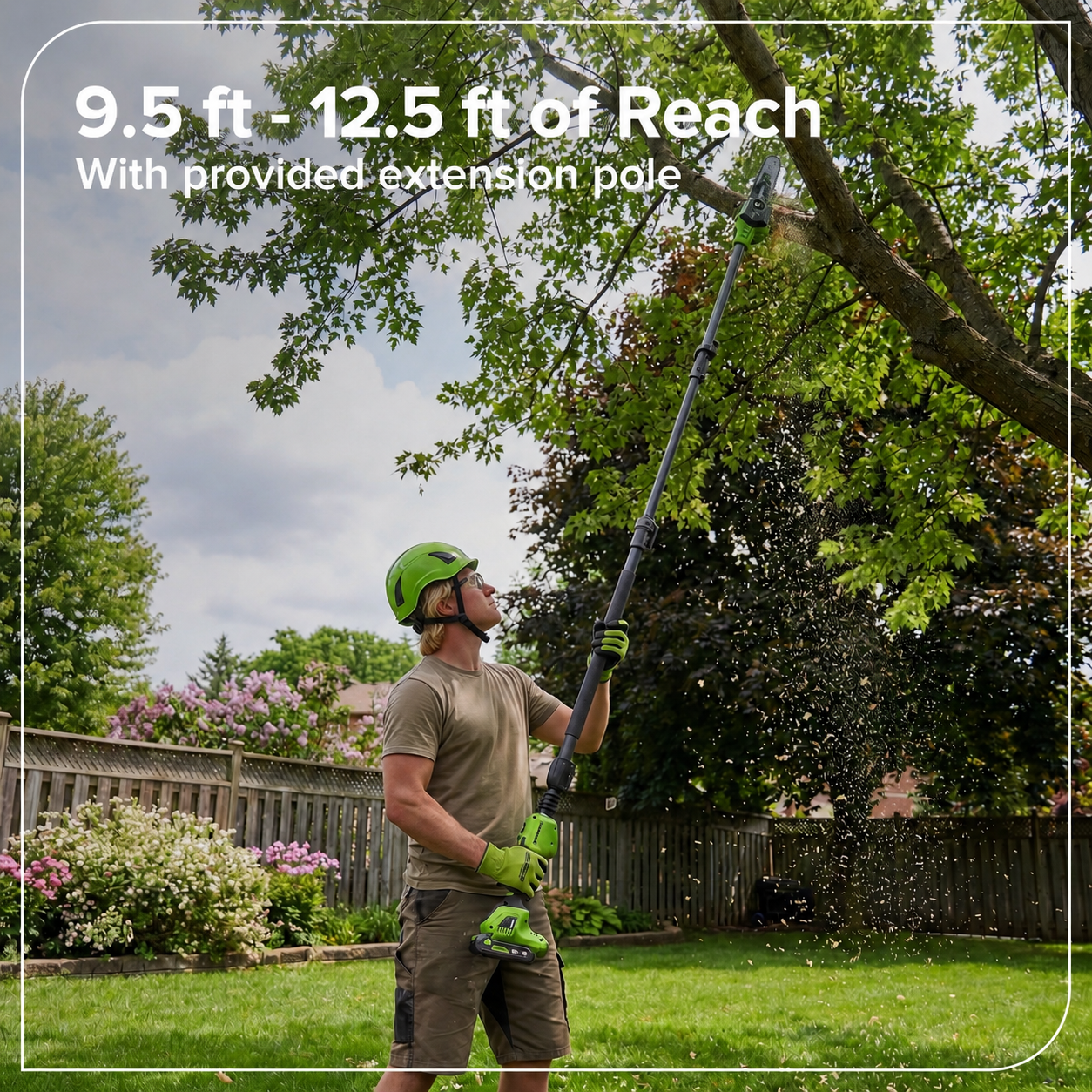 40V 8" Cordless Battery Telescope Pole Saw (Tool Only)