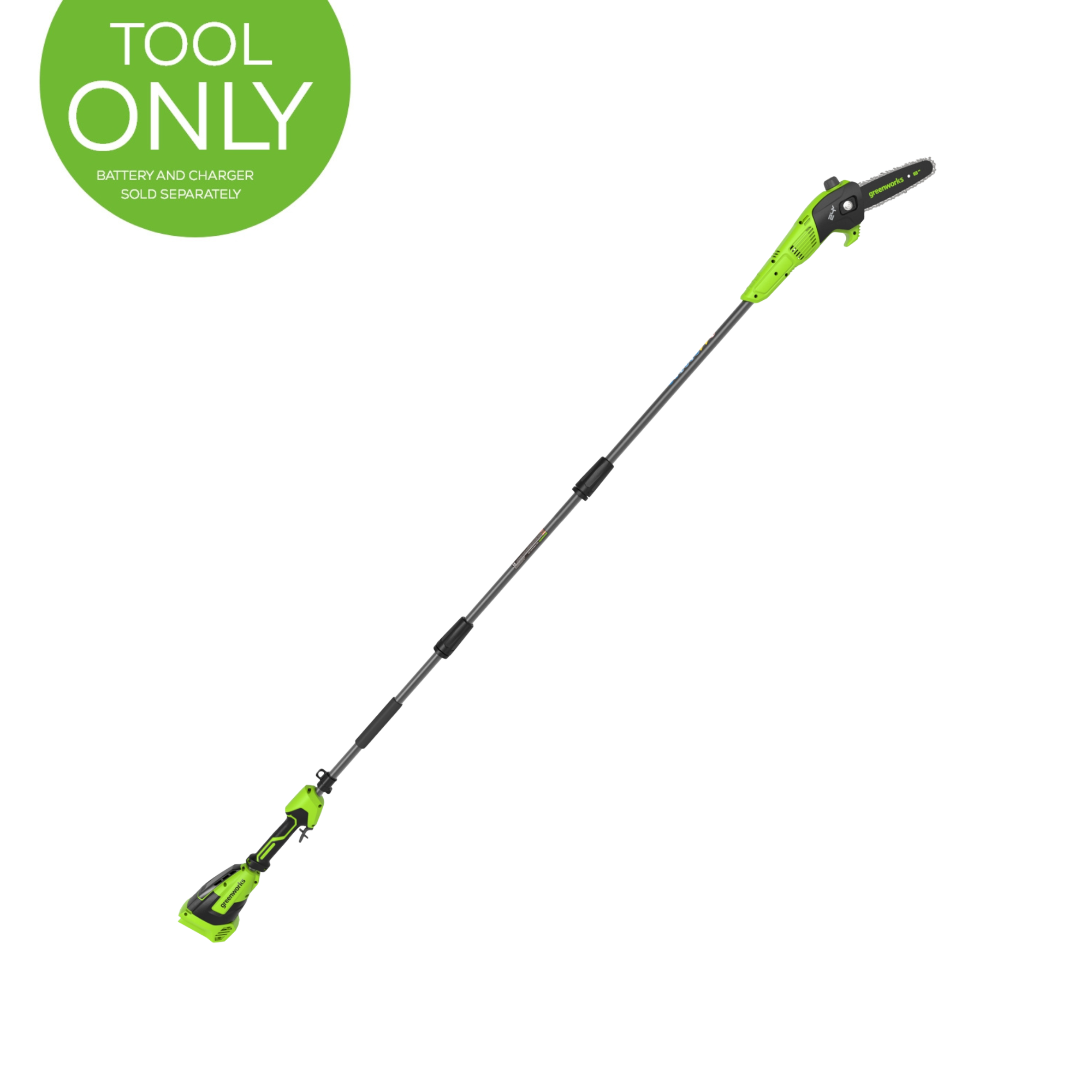 24V 8" Cordless Battery Pole Saw (Tool Only)