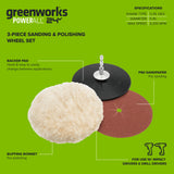 3 Series 5" Polishing and Sanding Wheel Set