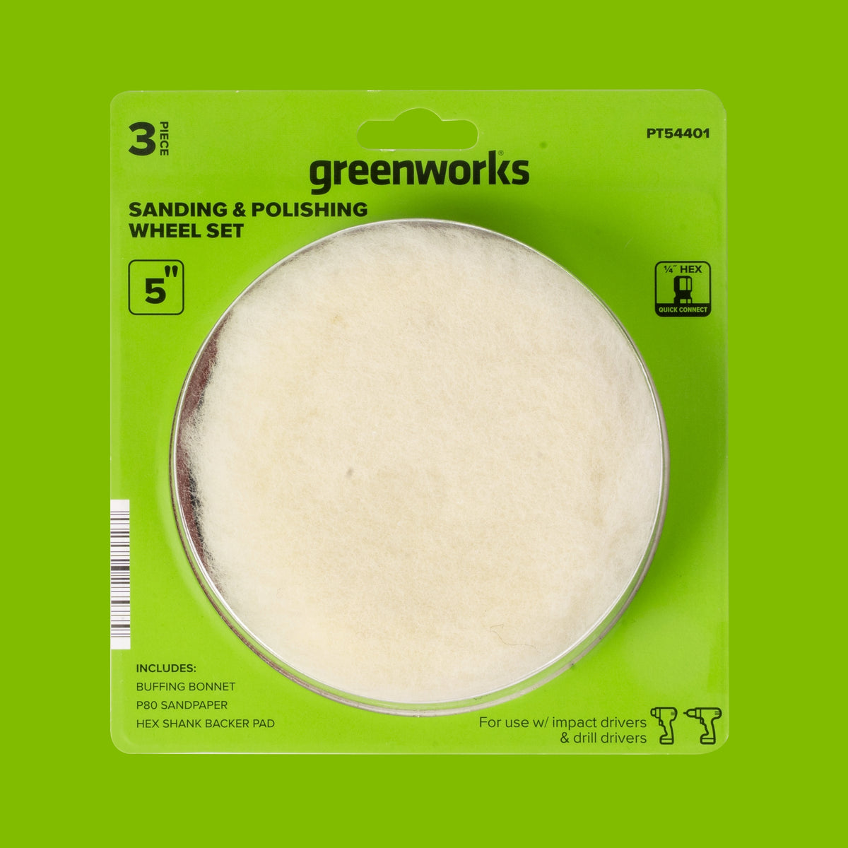 3 Series 5" Polishing and Sanding Wheel Set