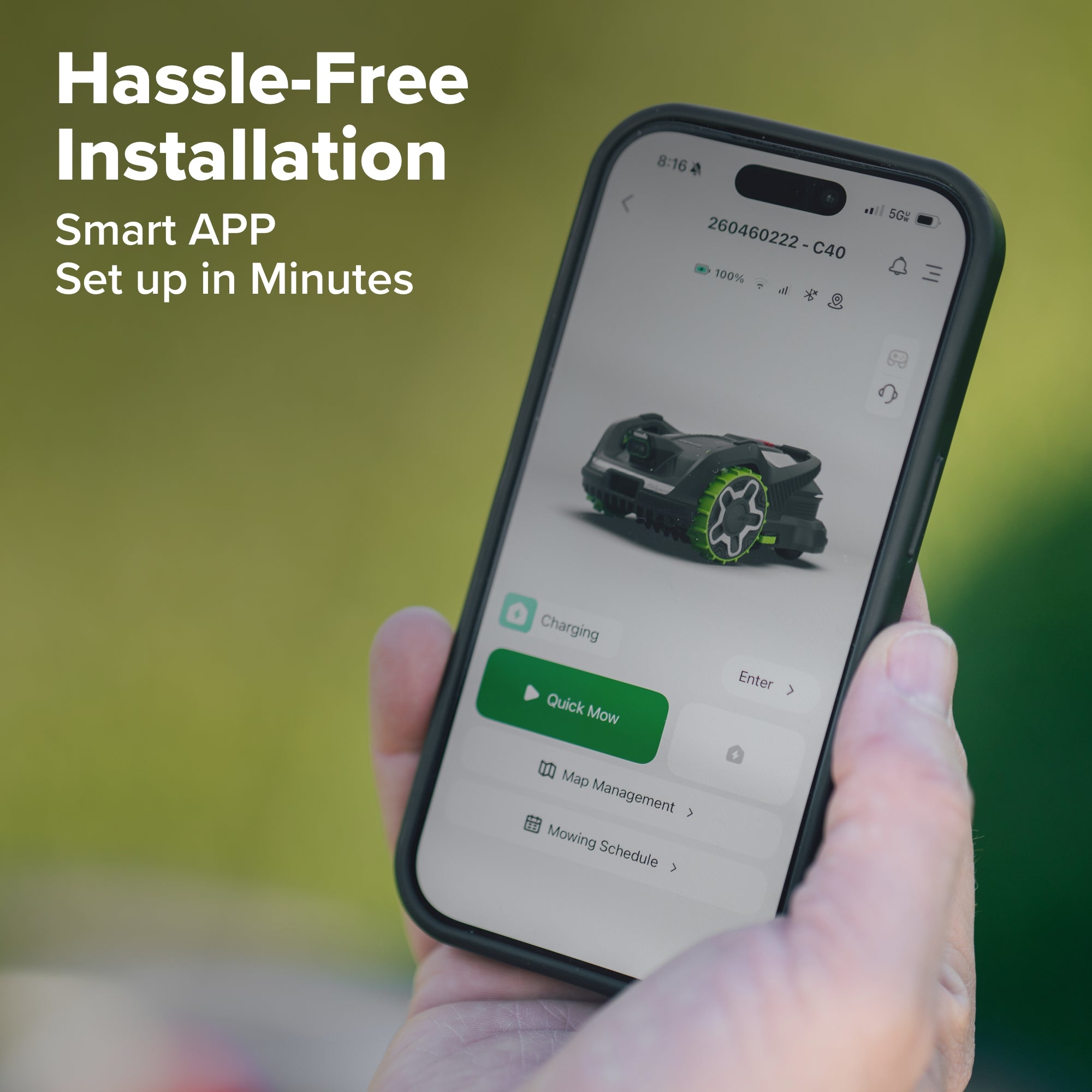 AiMowbot Wire-Free RTKVision Robotic Mower C40 | 1 Acre