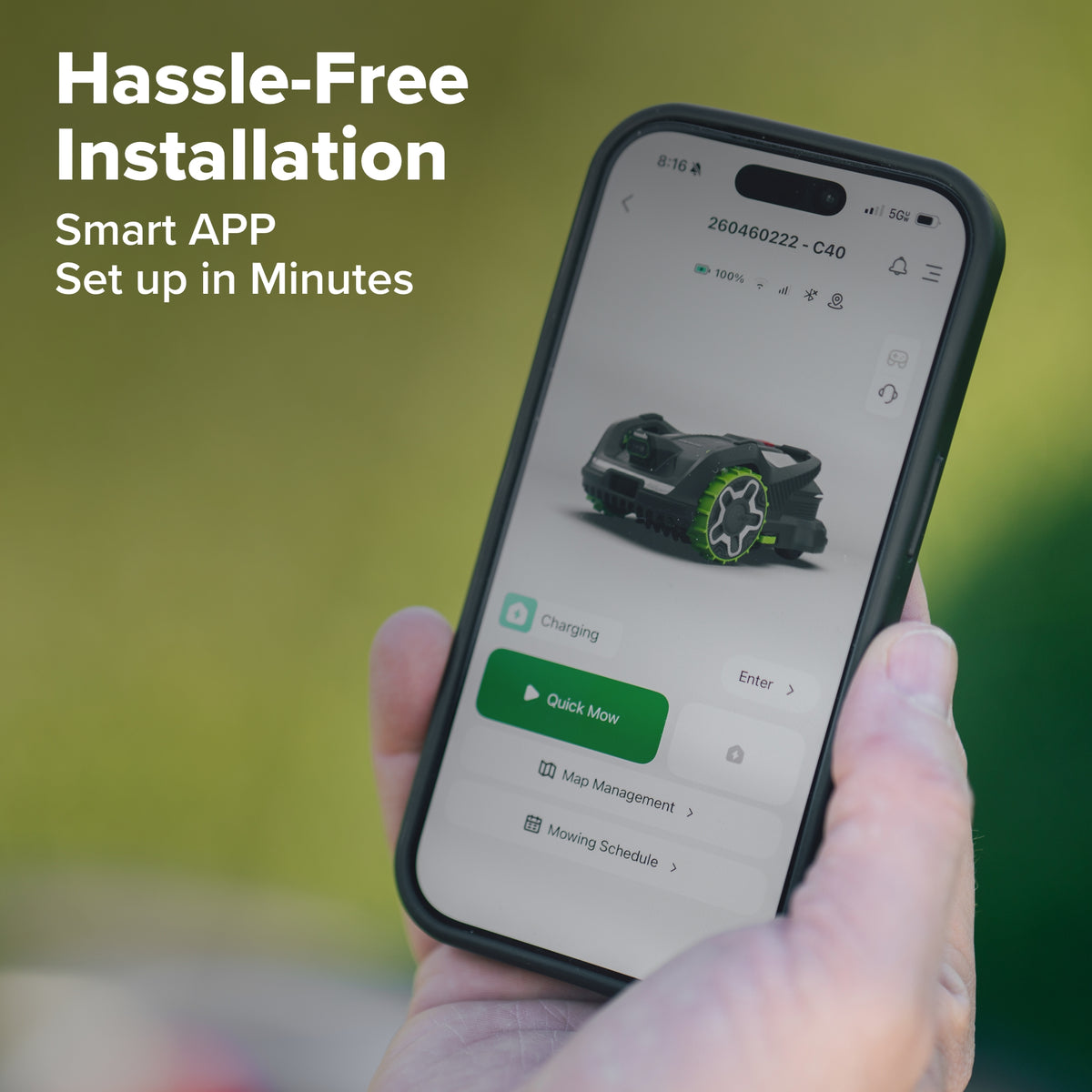 AiMowbot Wire-Free RTKVision Robotic Mower C40 | 1 Acre