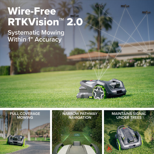 AiMowbot Wire-Free RTKVision Robotic Mower C40 | 1 Acre
