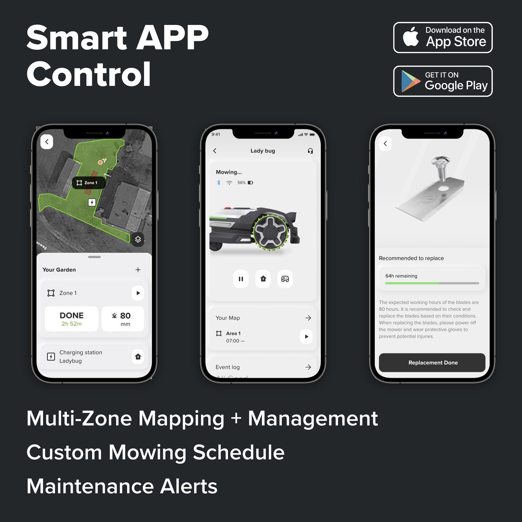 AiMowbot Wire-Free RTKVision Robotic Mower C20