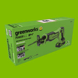 24V PowerAll Pro 1-1/4" Reciprocating Saw with Blade, 2.0 Ah USB-C Battery and 30W USB-C Fast Charger,3,200 SPM