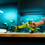 24V PowerAll Pro 1-1/4" Reciprocating Saw with Blade, 2.0 Ah USB-C Battery and 30W USB-C Fast Charger,3,200 SPM