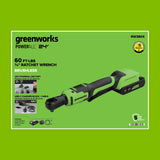 24V 3-Series Cordless Battery Ratcheting Wrench: (1) 2Ah Battery and 30W Charger