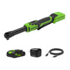 24V PowerAll 60 ft-lb 3/8" Extended Reach Ratchet Wrench, with 2.0 Ah Battery, 30W Charger, and 3' Cable