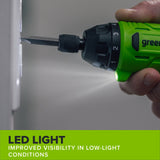 8V 70 in-lbs Screwdriver with 2 Bits