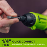 8V 70 in-lbs Screwdriver with 2 Bits