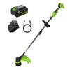 24V 15" Cordless Battery Brushless String Trimmer  w/ 6.0Ah Batteries and 65W Type-C Charger(3-Ft Cable)