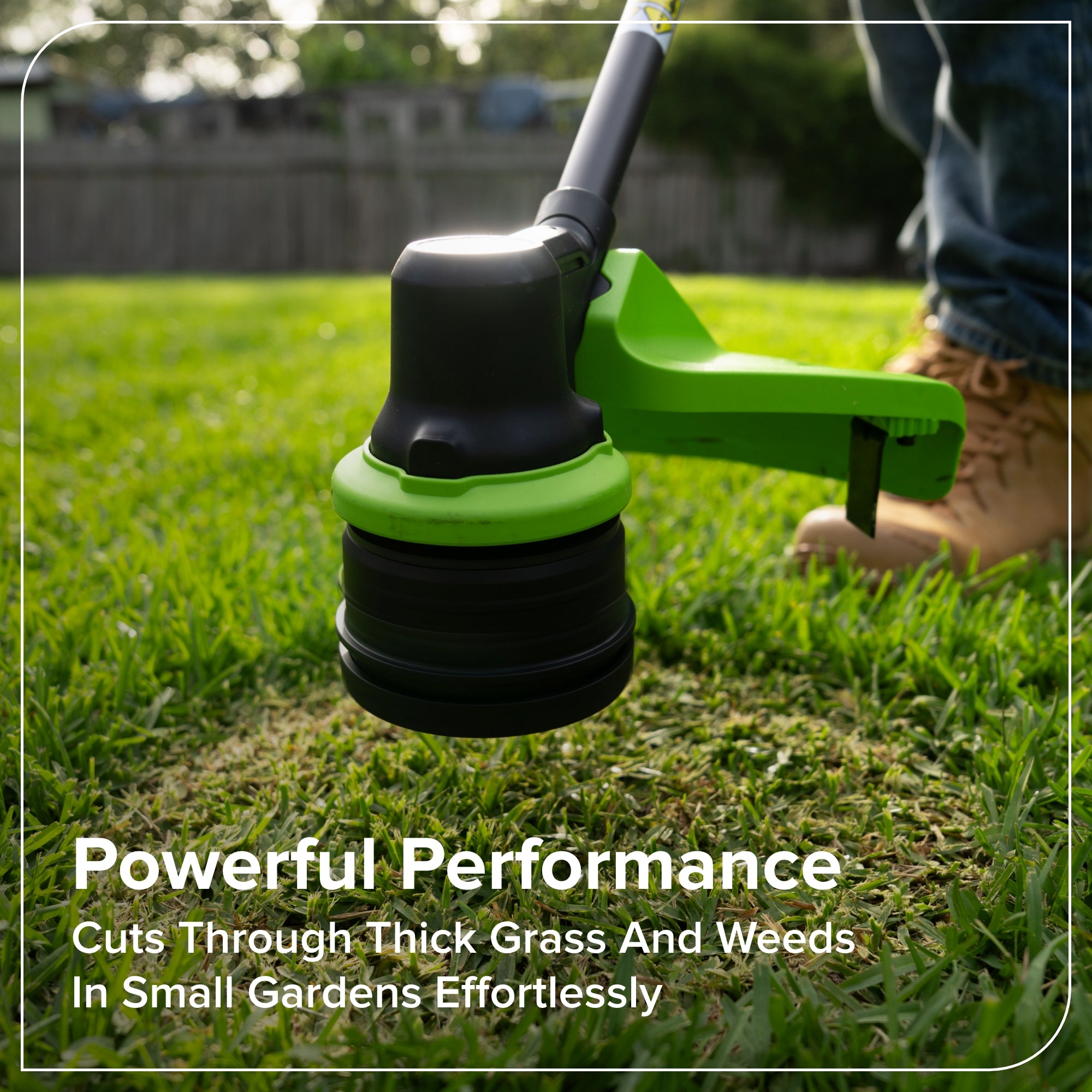 24V 15" Cordless Battery Brushless String Trimmer  w/ 6.0Ah Batteries and 65W Type-C Charger(3-Ft Cable)