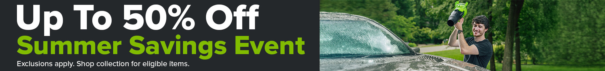 Summer Savings Event banner