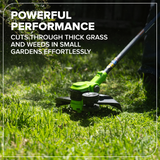 24V 13" Cordless Battery Brushless String Trimmer/Edger w/ 4.0Ah 21700 Batterys and 65W Type-C Charger(3-Ft Cable)