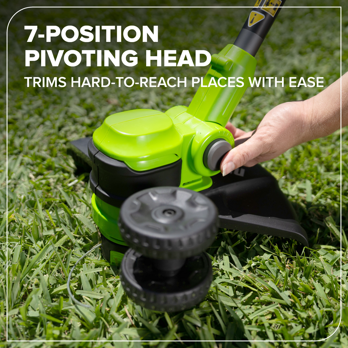 24V 13" Cordless Battery Brushless String Trimmer/Edger w/ 4.0Ah 21700 Batterys and 65W Type-C Charger(3-Ft Cable)