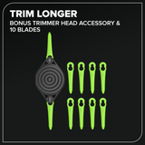 24V 13" Cordless Battery Brushless String Trimmer/Edger w/ 4.0Ah 21700 Batterys and 65W Type-C Charger(3-Ft Cable)