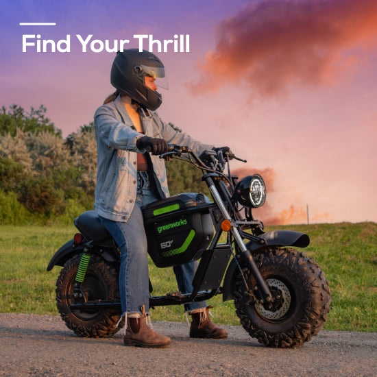 Greenworks 60V STEALTH Battery-Powered Electric Mini Bike, (2) 8.0 Ah  Battery & Dual Port Rapid Charger at Tractor Supply Co.