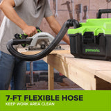 24V 3.5-Gal AC/DC Wet/Dry Vacuum: 4.0 Ah Type-C Battery and 30W Charger