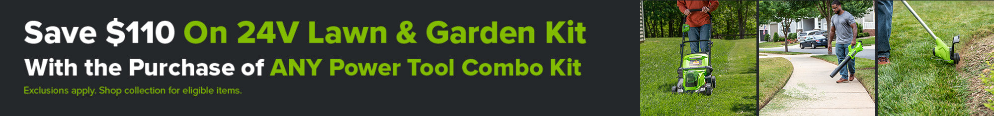 Power Tool Combo Kits banner