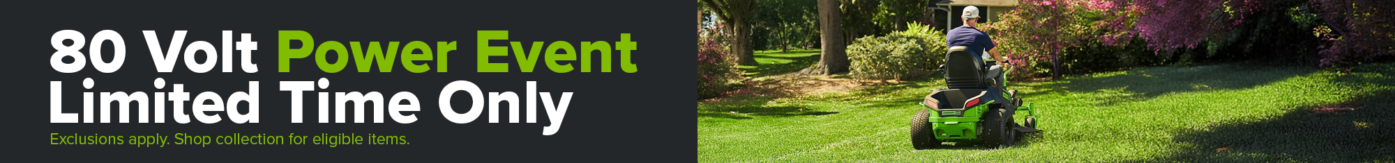 80V Power Event — Limited Time Offer