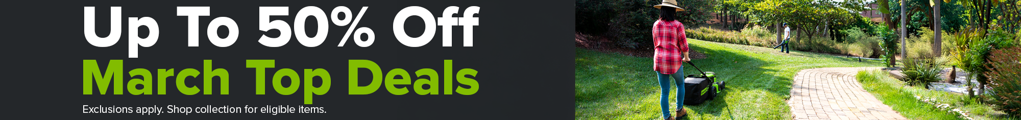 March Top Deals banner