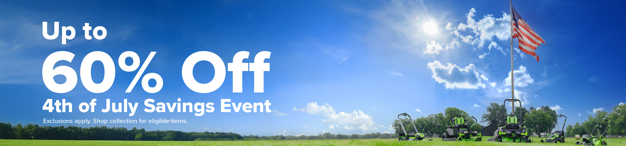 4th of July Savings Event