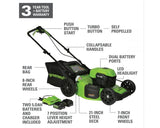 48V (24V x 2) 21" Cordless Battery Self-Propelled Mower & Blower Combo Kit w/ (3) Batteries & Chargers