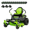 80V 42" Cordless Battery CrossoverZ Zero Turn Lawn Mower, Twelve (12) 4.0 Ah Batteries and (3) Dual-Port Turbo Chargers, CRZ4281