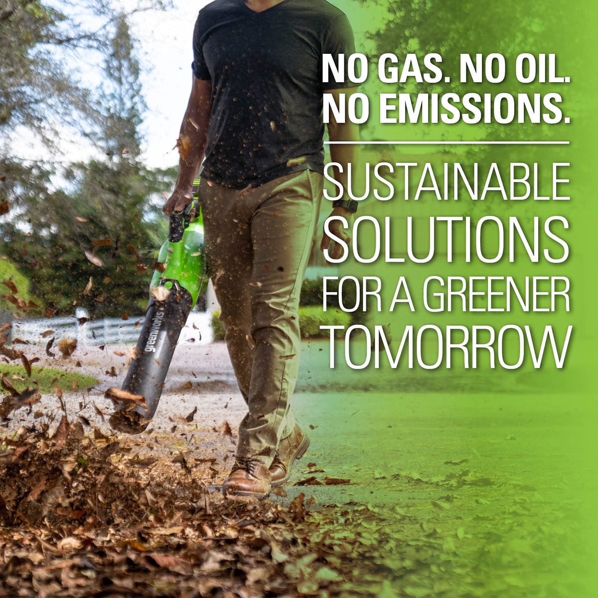 40V 500 CFM Cordless Battery Leaf Blower w/ 2.5Ah Battery & Charger