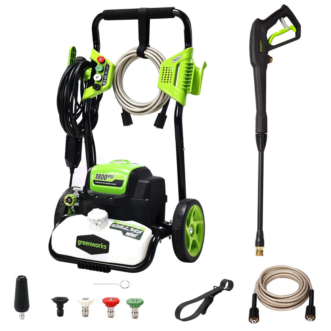 Greenworks 1800 Psi Pressure Washer How To Use Soapnull