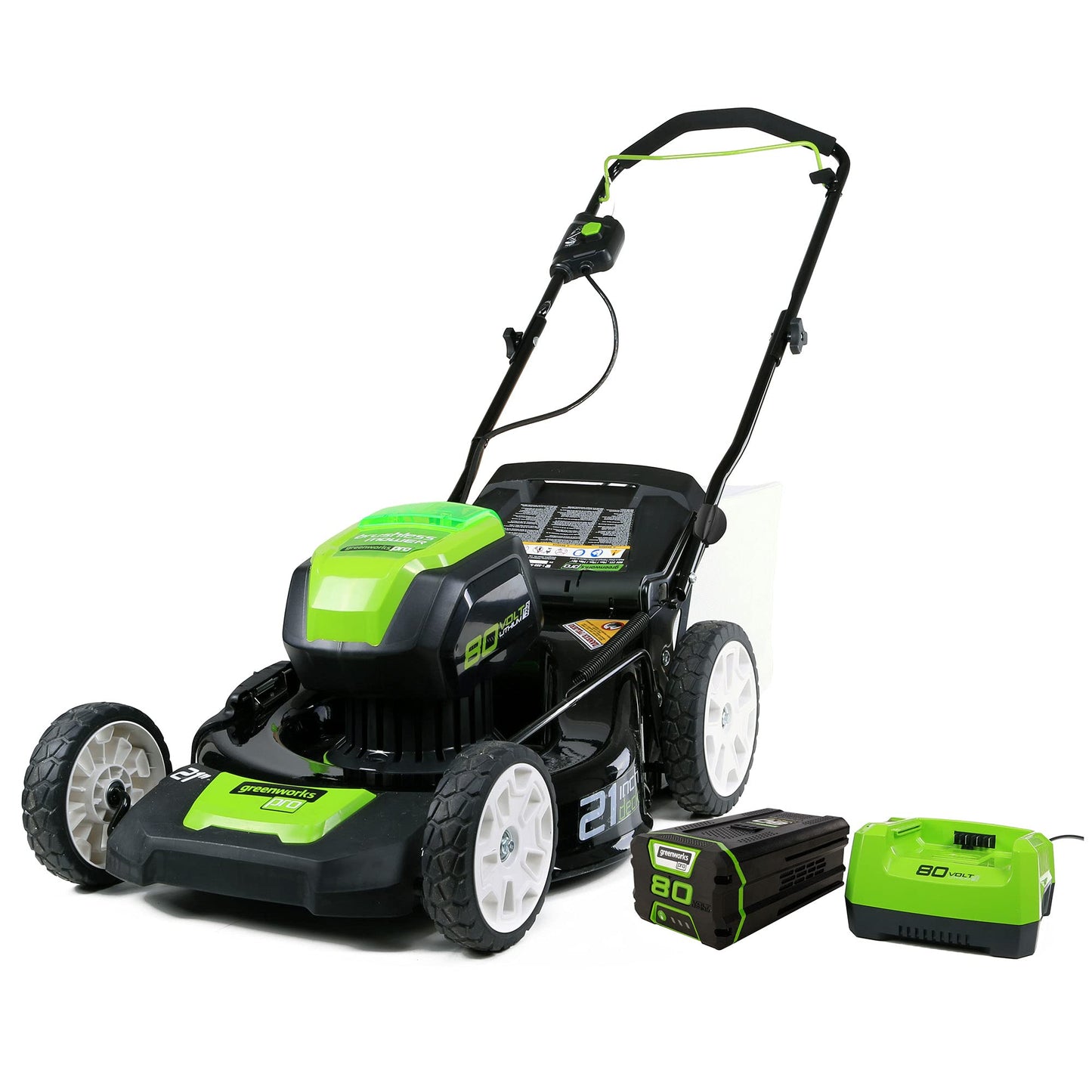 Pro 80V 21" Brushless Push Lawn Mower w/ 4.0Ah Battery & Charger
