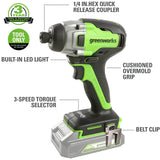 24V Drill, Impact Driver & Jig Saw 3PC Combo Kit w/ (2) Batteries & Charger