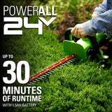 48V (24V x 2) 15" Cordless Battery TORQDRIVE™ String Trimmer Combo Kit w/ 24V 320 CFM Blower & 24V 22" Hedge Trimmer w/ (2) 2.0Ah USB Batteries & Charger