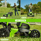 80V 21" Cordless Battery Brushless Push Mower & 500CFM Axial Leaf Blower w/(2) 2.0Ah Batteries and Rapid Charger