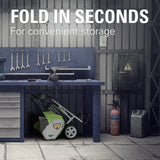 40V 16" Cordless Battery Single-Stage Snow Blower: 5.0 Ah USB Battery and Charger