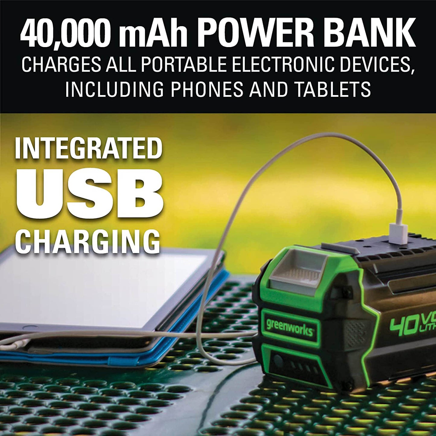 40V 550 CFM Cordless Battery Leaf Blower w/ 4.0 Ah Battery & Charger