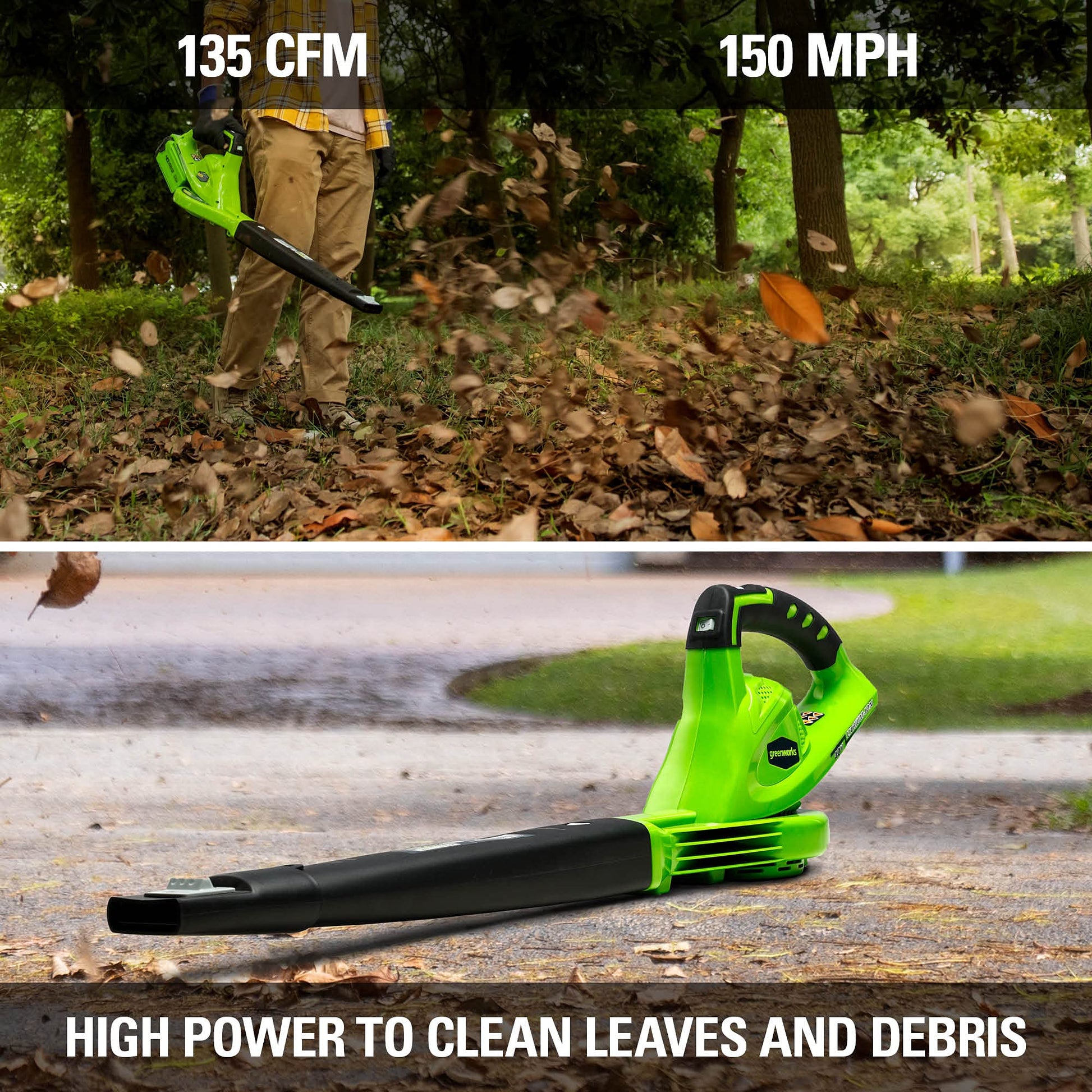 40V Cordless Blower / Vacuum | Greenworks